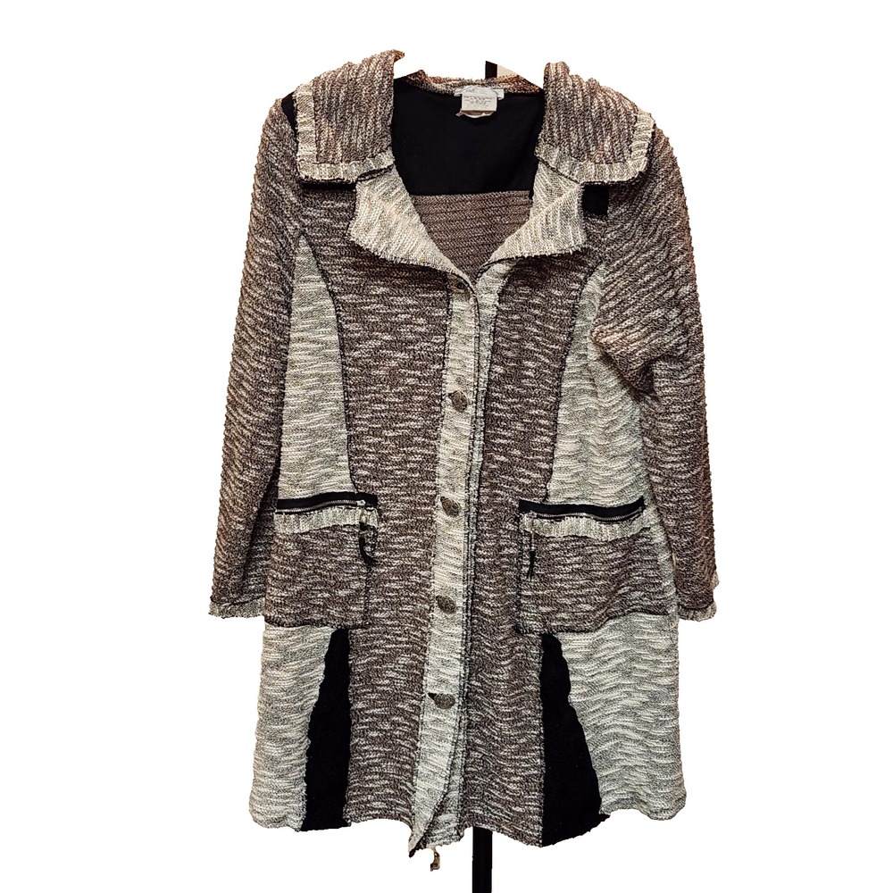Zoe Long Open Front Cardigan XXL | Luxe Neutral Layering + Cozy Minimalist Style